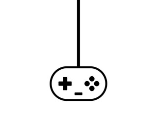 ゲームコントローラーとケーブル