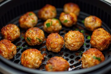 Air Fried Meatballs with Marinara Sauce