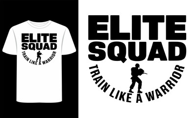 Elite Squad T-Shirt Design Trend vector graphic