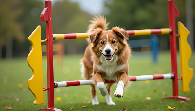 Agility course for dogs