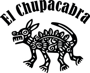 illustration of a chupacabra