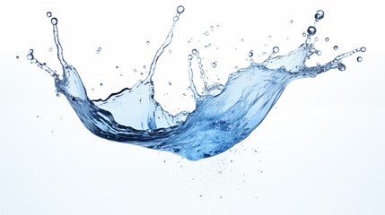 Dynamic picture of water splashing