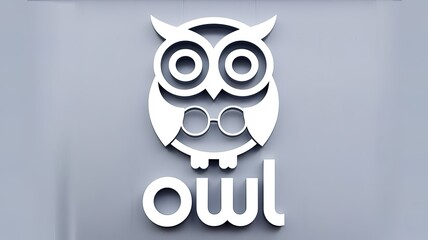 Owl with hat and glasses. Vector illustration in cartoon style.
