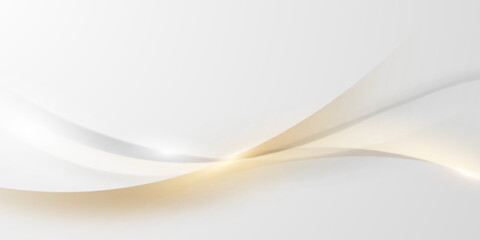 white background design With luxurious golden effect elements. Vector illustration