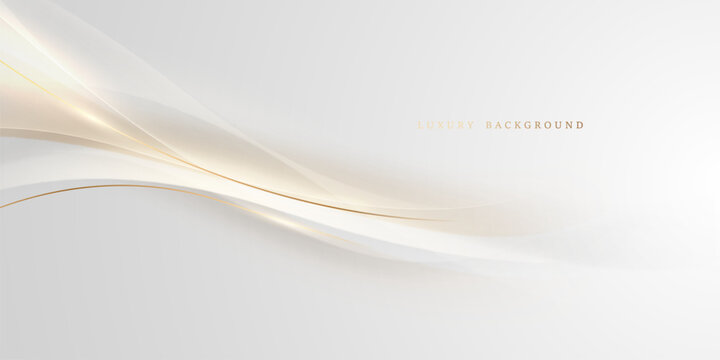 white background design With luxurious golden effect elements. Vector illustration