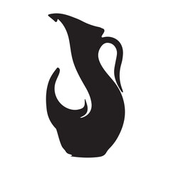 water jug silhouette vector