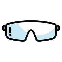 Safety Glasses  Icon Element For Design