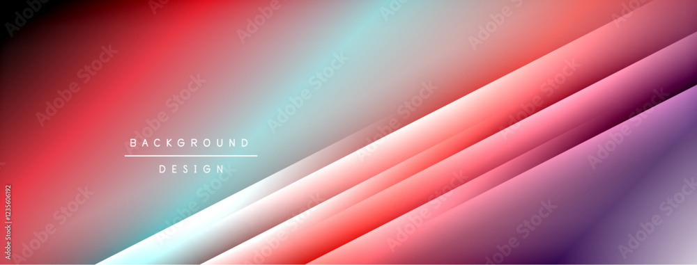 Wall mural colorful gradient with lines made of shadow and light. creative background