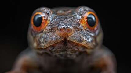 Close-up of frog, rainforest, night, wildlife photography, nature