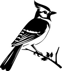 Blue jay silhouette