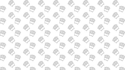 French fries outline seamless pattern for background, wallpaper, print, packaging. fast food, western food, food and beverages theme.