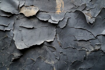 A close-up of greyish recycled craft paper texture with a vintage and worn-out look, ideal for design projects.