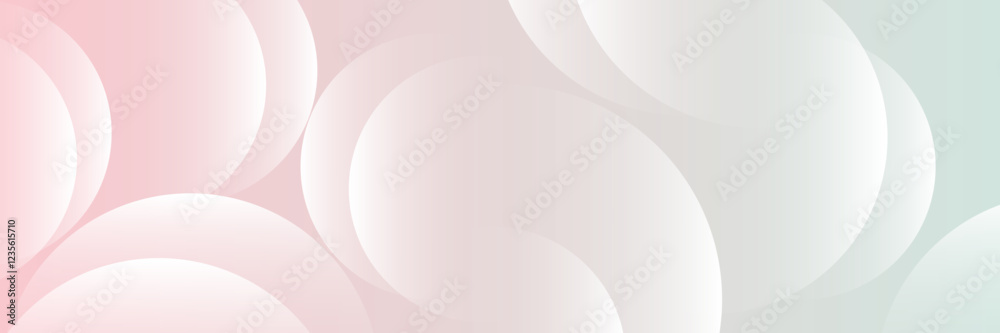 Poster soft gradient abstract circles background