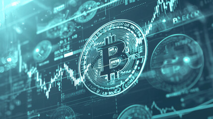Stock market or forex trading graph in futuristic concept suitable for financial investment or Economic trends business idea and all art work design. Abstract finance background