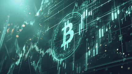 Stock market or forex trading graph in futuristic concept suitable for financial investment or Economic trends business idea and all art work design. Abstract finance background