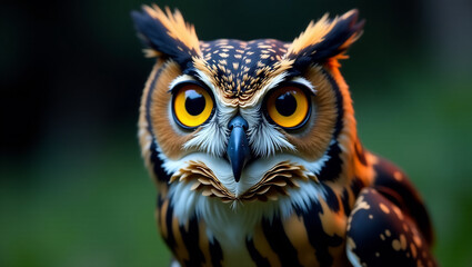 Fototapeta premium Owl with Big Eyes