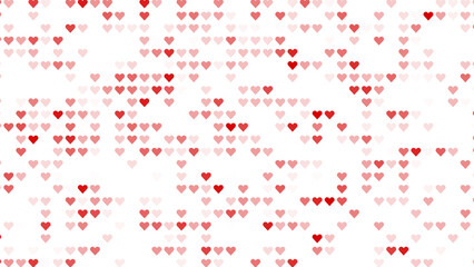 ポップで可愛いハートのドット柄