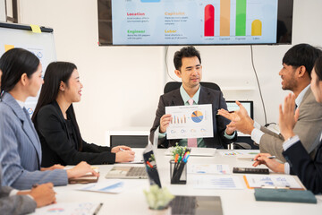 business people working in a meeting