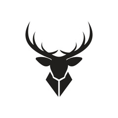 deer logo icon vector illustration silhouette