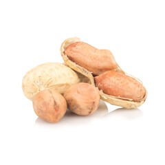Peanuts isolated on white background