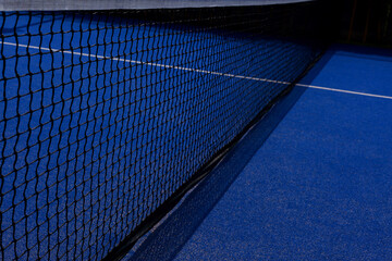 Detail of the net of a paddle court