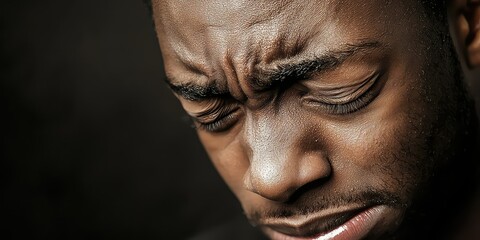 Obraz premium Express emotional relief through crying