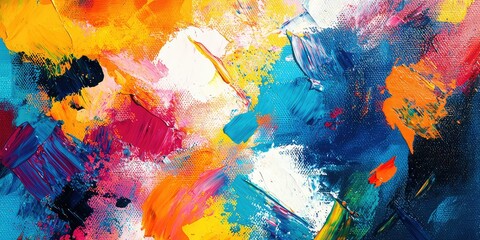 Obraz premium Expressing creativity through painting on canvas