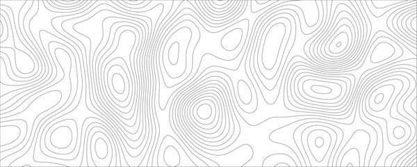 Abstract sea map geographic contour map and topographic contours map background. Topographic contour lines map seamless wavy pattern. Geographic mountain relief.