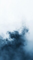 Ethereal Mist with Soft Blue and White Hues Swirling in Background