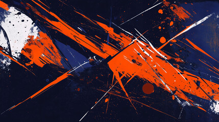 Dynamic Abstract Design Featuring Chaotic Lines in Vibrant Colors. Generative AI