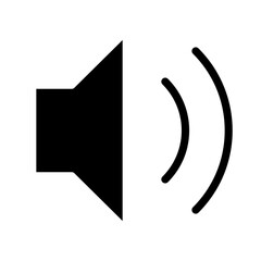 Unmute icon in glyph style © North