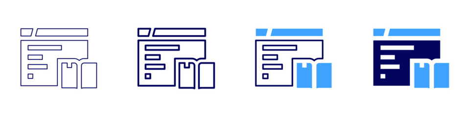 Education studies icon in 4 different styles. Thin Line, Line, Bold, and Bold Line. Duotone style. Editable stroke