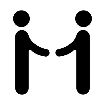 Agreement icon in glyph style