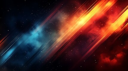 Abstract energy streaks, cosmic background, design element