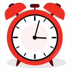  alarm clock  is isolated on a white background