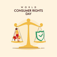 vector world consumer rights day banner template