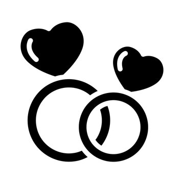 Wedding rings icon