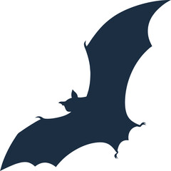 A beautiful bat silhouette vector design.