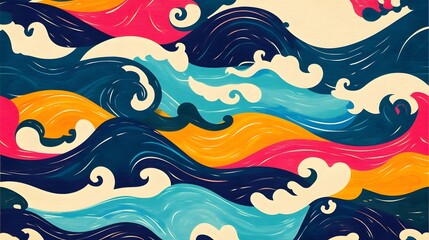 Fototapeta premium seamless pattern with fishes