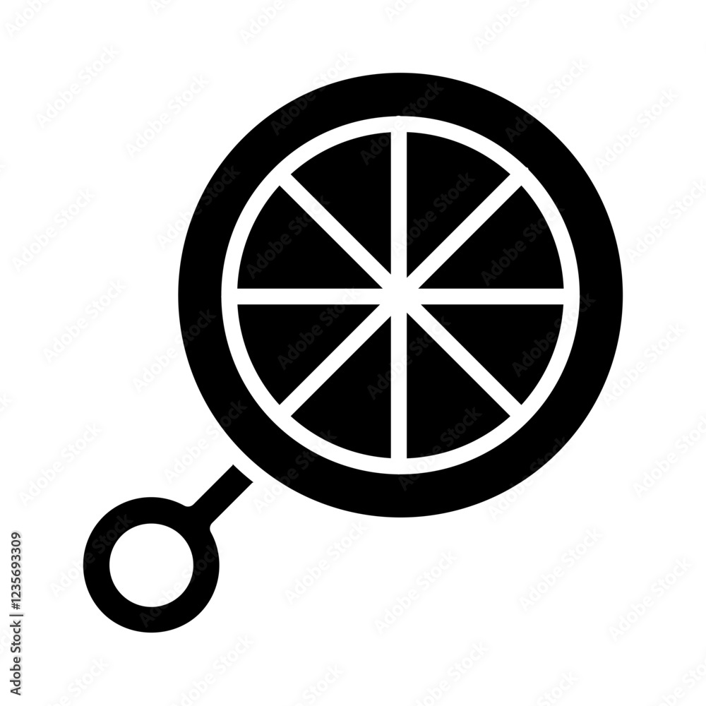 Poster Lollipop icon in glyph style