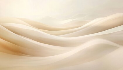 Abstract Beige Waves Gentle Undulating Landscape
