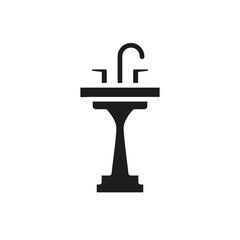 Sink icon in glyph style