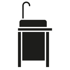 Sink icon in glyph style