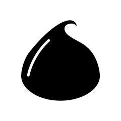 Chocolate chip icon in glyph style