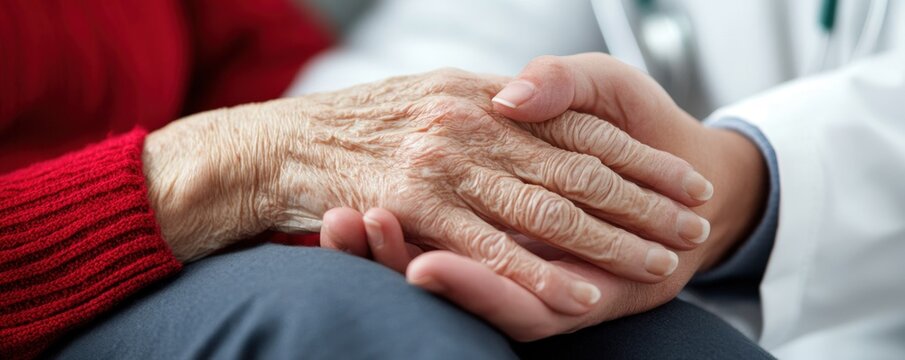 Compassionate Elderly Care Doctor and Patient Connecting, Discussing Health Concerns and Providing Professional Medical Advice with Deep Emotional Support and Understanding A Powerful Image Depicting