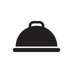 Cloche icon for food service and restaurant presentation use