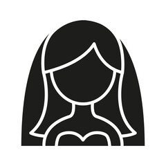 Bride icon in glyph style