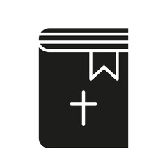 Bible icon in glyph style