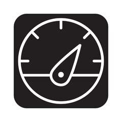 Meter icon in glyph style
