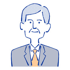 スーツを着た男性のイラスト